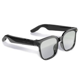 M02S White AI Smart Glasses – Lightweight TR90 Frame, Built-in 8MP with Camera, Bluetooth 5.3, Hands-Free Calling & Music