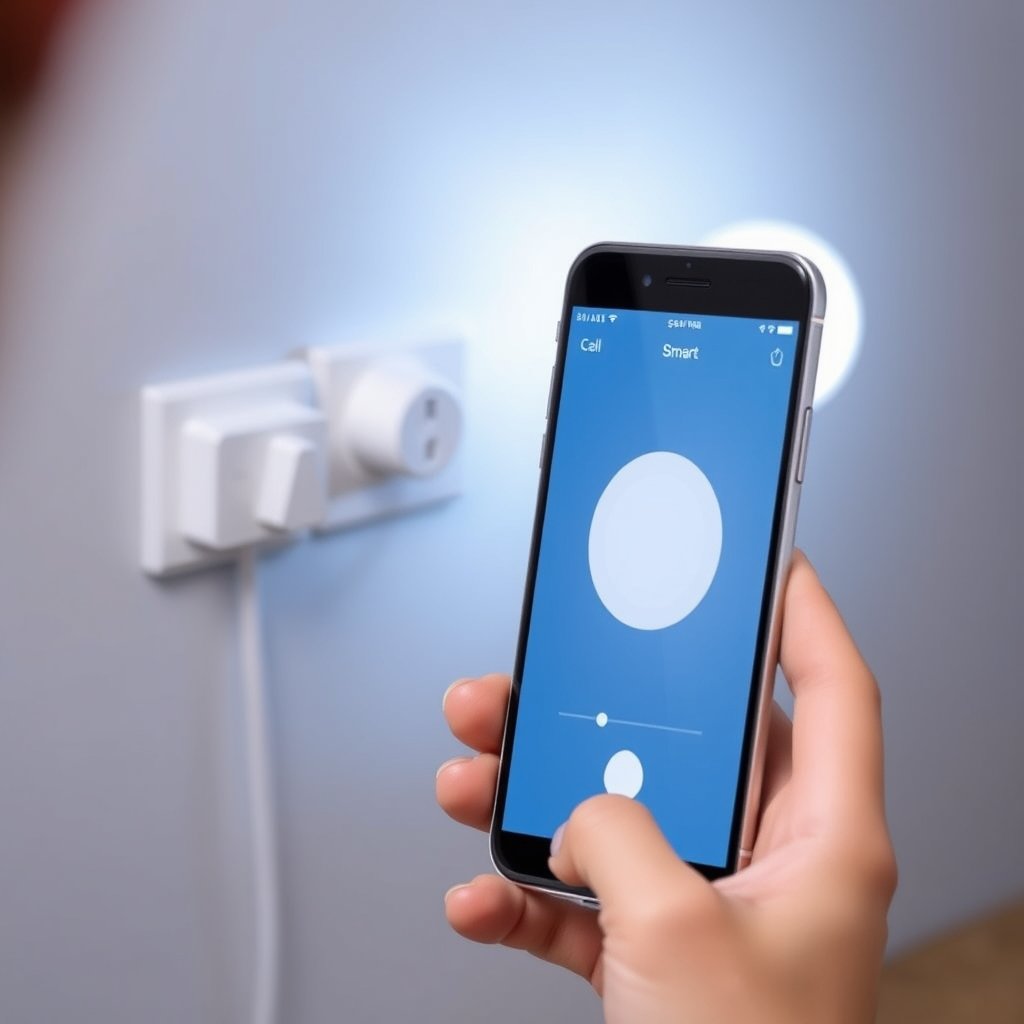 Smart home device control interface on a smartphone
